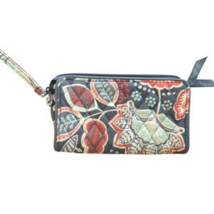 Vera Bradley Women's Floral Zip Wristlet - NOMADIC Accordian Wallet